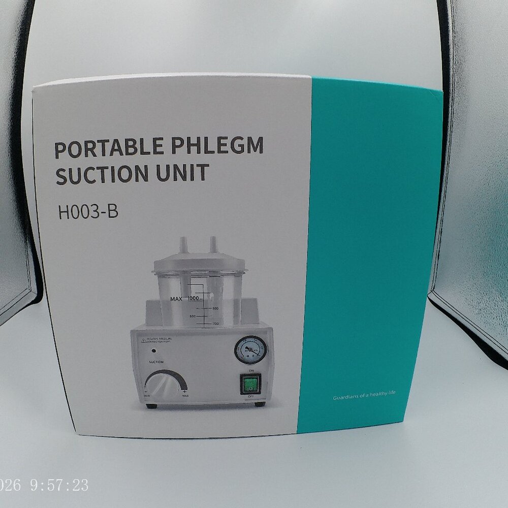 Portable Phlegm Suction Unit H003‑B  Medical Aspirator Machine  Home Care Vacuum